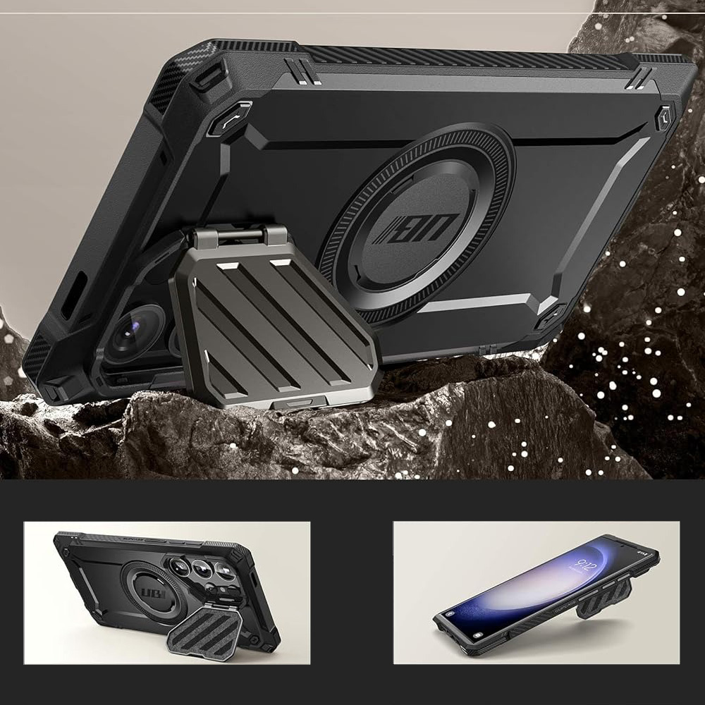 Etui Supcase Unicorn Beetle Mag XT z MagSafe do Galaxy S24 Ultra, czarne